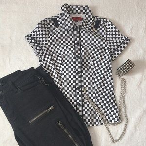 TRIPP Checker Button Up